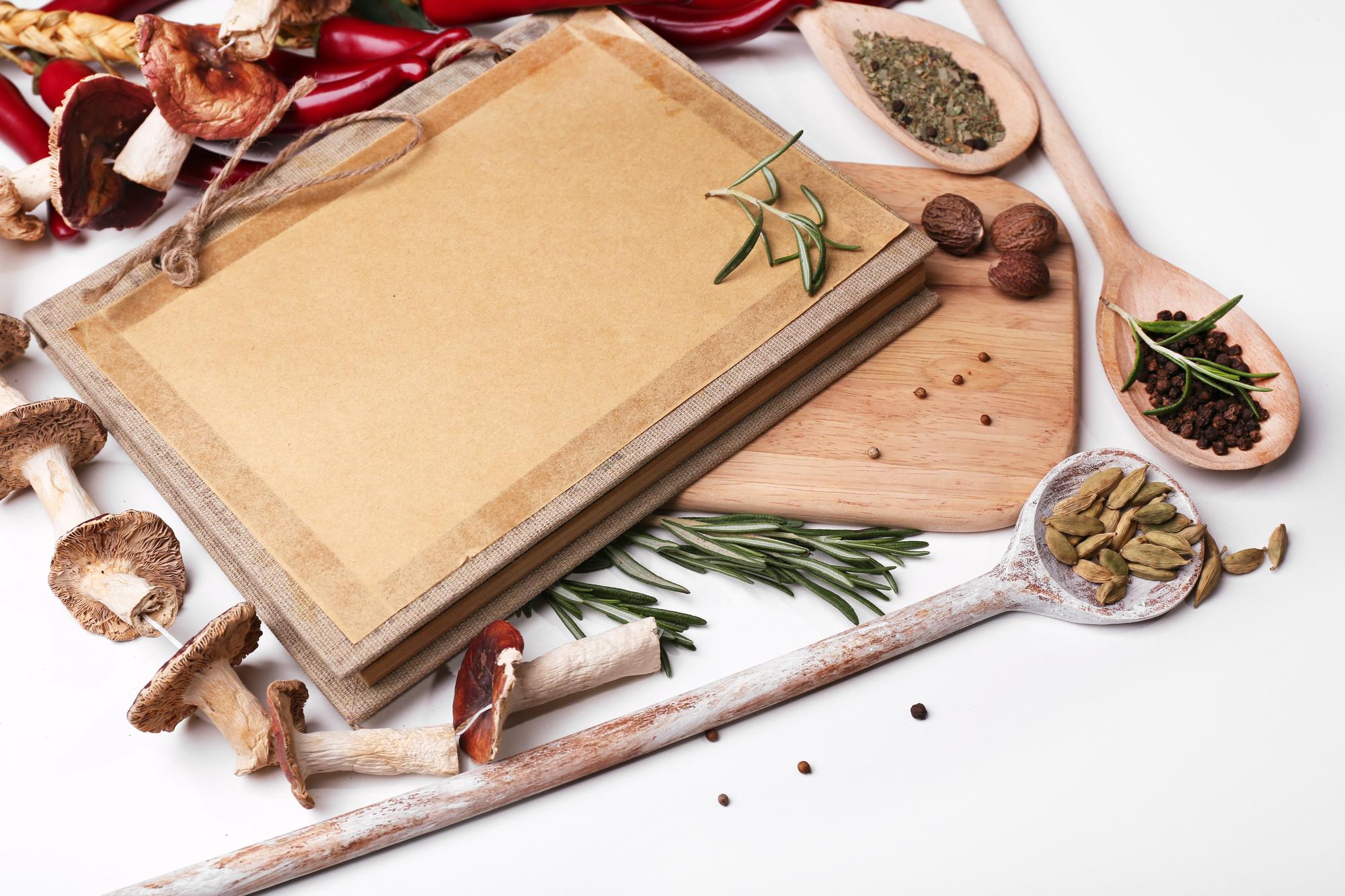 box open with ingredients and instruction card